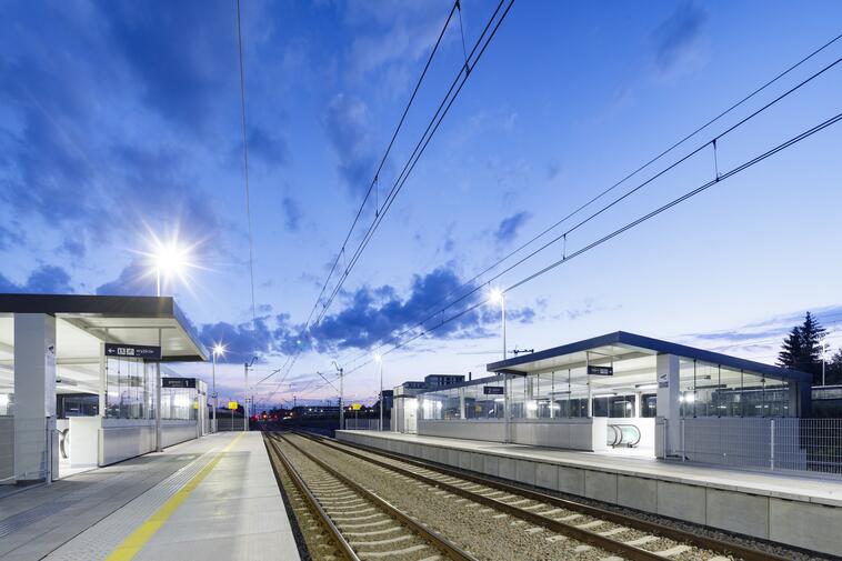 Überdachung für den Eisenbahnknotenpunkt in Polen