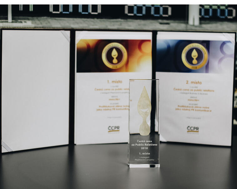 Naše noba získala 1. místo v České ceně za public relations