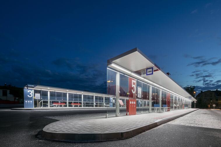 Nové autobusové nádraží v Sázavě